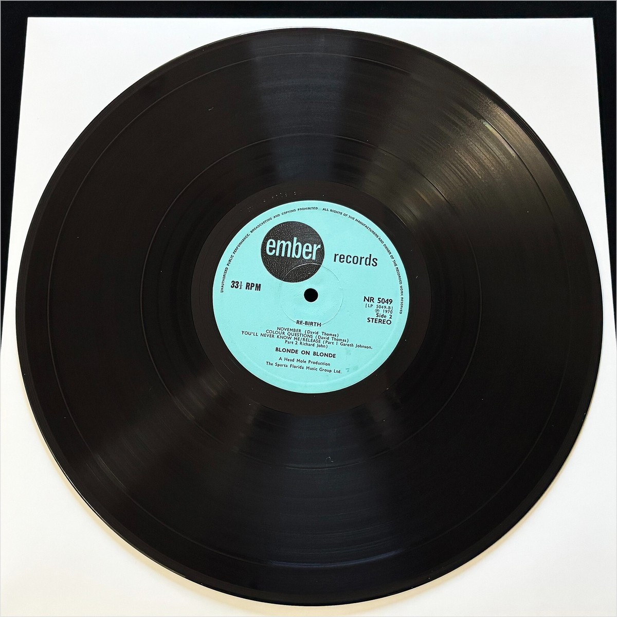 BLONDE ON BLONDE★RE-BIRTH UK Ember オリジナル BLONDE ON BLONDE Rebirth UK 1st 1970 Ember Vinyl LP EX+/NM | eBay