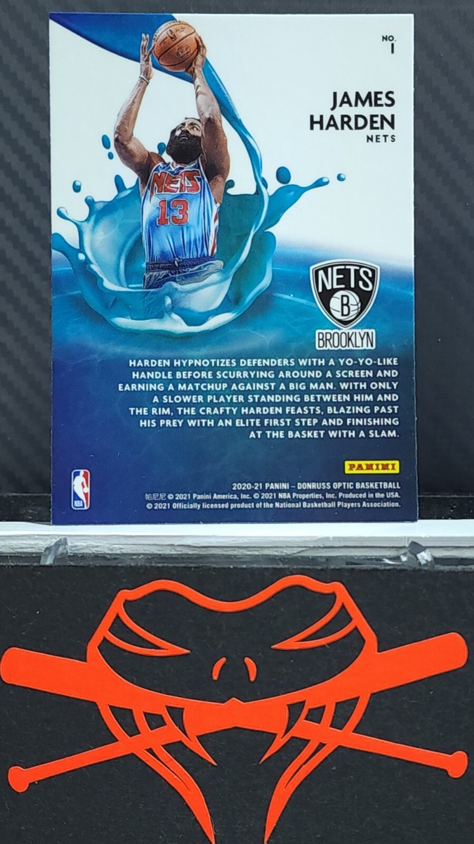 James Harden 2020-21 Donruss Optic SPLASH #1 - Nets | eBay
