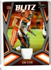 GENO ATKINS 2019 Panini Playbook Football JERSEY BLITZ #16 CINCINNATI BENGALS