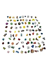 Lot of 100 PCS Random Different Clip Shoe Charms for Shoe Decoration