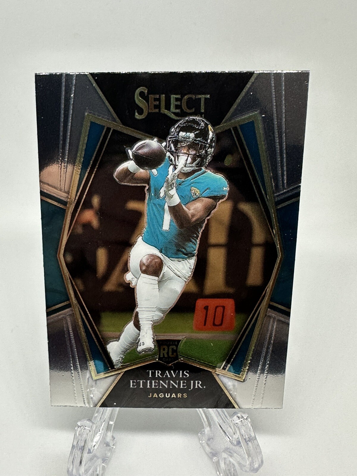 2021 Select Football TRAVIS ETIENNE JR Premier Level RC Rookie #154 Jaguars
