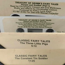 CLASSIC FAIRY TALES Spoken Word Lot 4 Hansel & Gretel, Tin Soldier, 3 Little Pi 