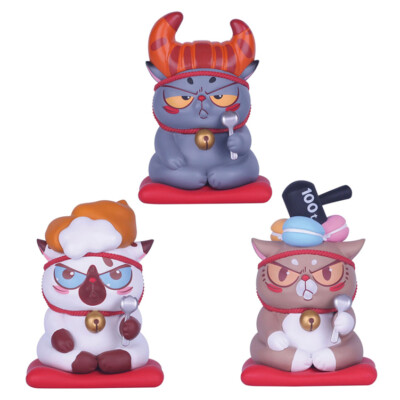 52TOYS Food on Head Dessert Cat mini figure New toy yummy sweet fun