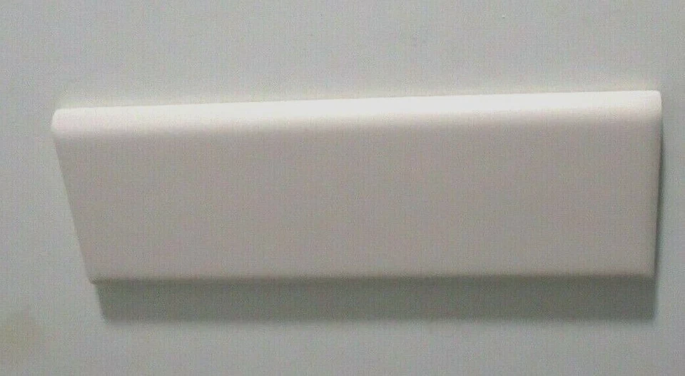 1 Bullnose Tile Daltile USA 6-1/8" Satin Pinkish Desert Sand Ceramic Wall Vtg - Image 3 of 4