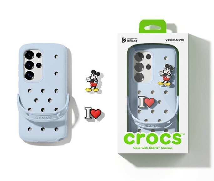 Samsung x CROCS Galaxy S25 Ultra NAVY Blue Bon Black Case
