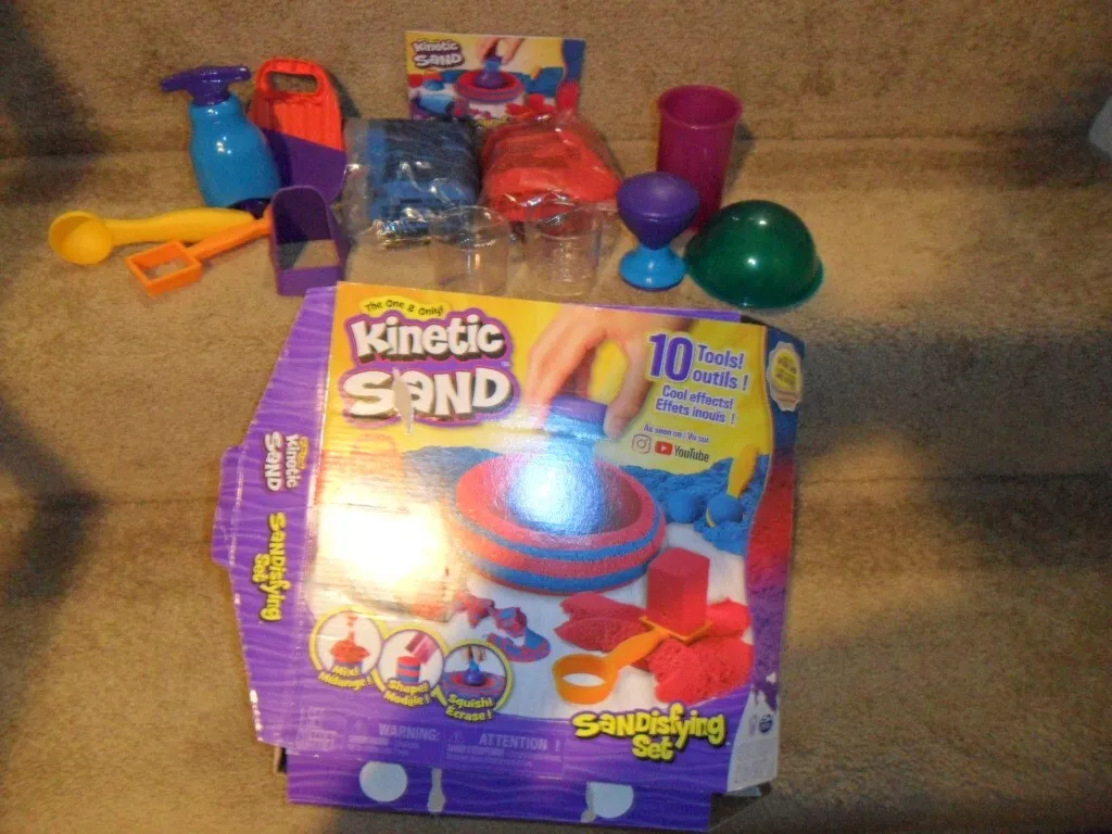 Kinetic Sand Sandisfying Set with Tools