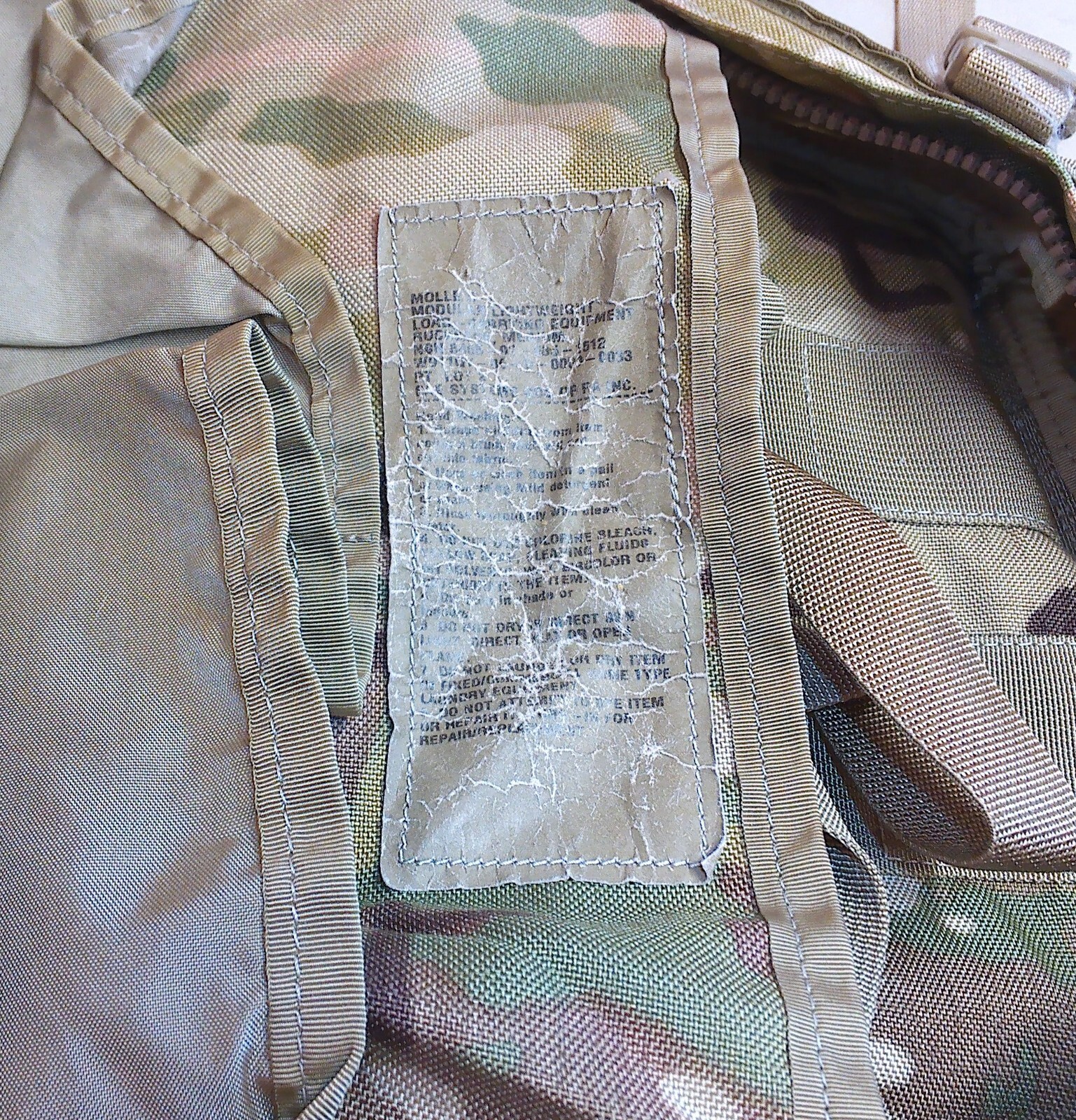 US Military Issue Multicam OCP Camo MOLLE II Medium Ruck Sack Back Pack Setup eBay