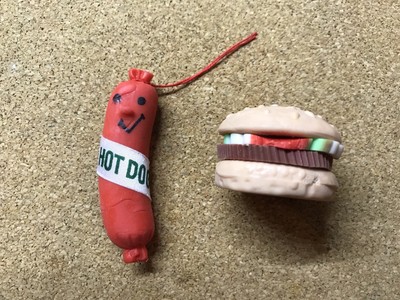 rubber hot dog