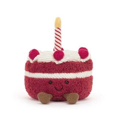 Jellycat Amuseables Cheri Cake 10cm Food Plush Cute Soft Stuffed Plush Toy NWT