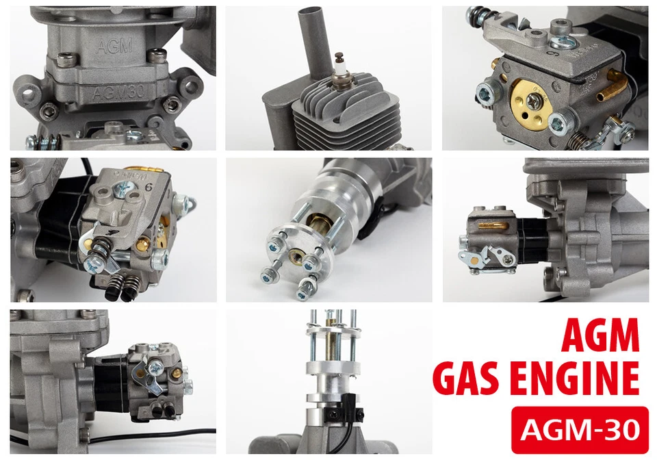 Orignal AGM30 Gasoline engine Motor Verbrennung Benzin Modellflugzeug VS DLE30 - Bild 3 von 4