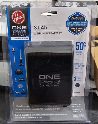 NEW SEALED Hoover ONEPWR System 3.0 Ah Lithium-Ion Battery BH15030