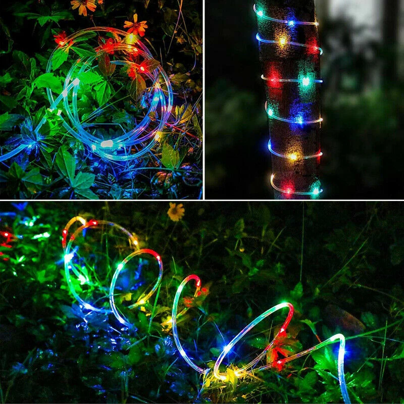 100 LED 33ft Strip Rope Light Tube String Outdoor Garden Party Decoration Lights - Image 4 of 4