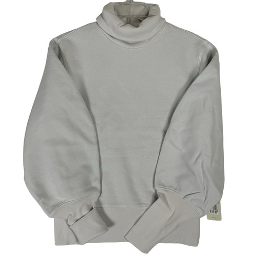 NEW AGOLDE Turtleneck Sweater Sweatshirt Size XS Ribbed Paper Mache White Classy - Picture 15 of 15