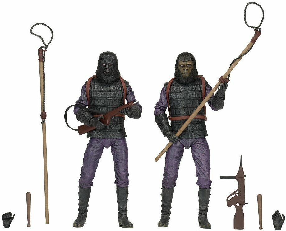 NECA Planet of the Apes Gorilla Soldier Infantry 2-Pack Figure