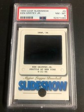 Ken Griffey JR 1994 Leaf Slideshow Insert #9 Graded PSA 8 NM-MT Mariners HOF