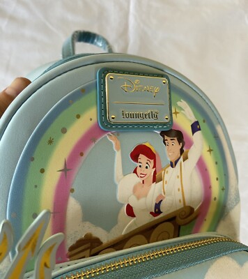 Loungefly Ariel Wedding Backpack NEW Danielle Nicole Disney The Little Mermaid Ariel & Eric  main image 2