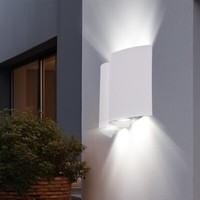AußEnleuchte Wandleuchte Wandlampe AußEnlampe 4 Flammig Hof IP44 Metall Weiß Led