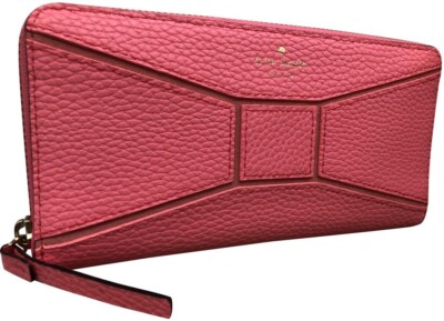 (ON SALE) New Kate Spade Flamingo Neda Bridge Place Zip Around Leather  Wallet
