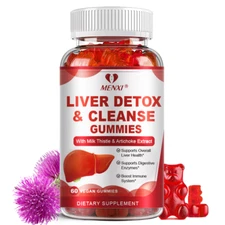 MENXI Liver Cleanse Gummies - Toxin Removal Support with Artichoke Extract & NAC