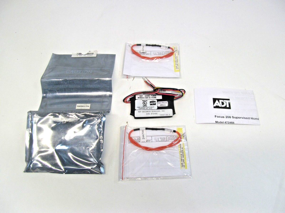 NEW) ADT SCN 472488 12VDC 1.0MA FOCUS 200 SUPERVISED HORN STROBE