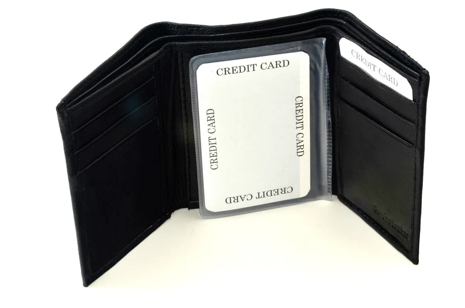  Brand New NFL Team Black Tri-Fold Leather Wallet / Pick Your Favorite NFL  Team - Image 2 of 2