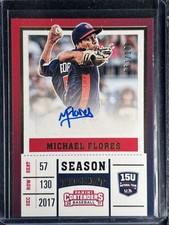 Flores, Michael - 2017 Panini Contenders - Autograph - 63/100 - INV
