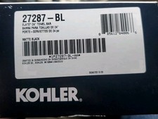 Kohler K-27287-BL Elate 24in Wall-Mount Bathroom Towel Bar in MATTE BLACK, New 