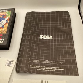 Sega Genesis Model 1 Console Sonic The Hedgehog Bundle System Inserts ONLY!