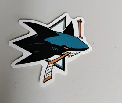 Custom NHL San Jose Sharks Logo vinyl Sticker 1.5''X1.5''
