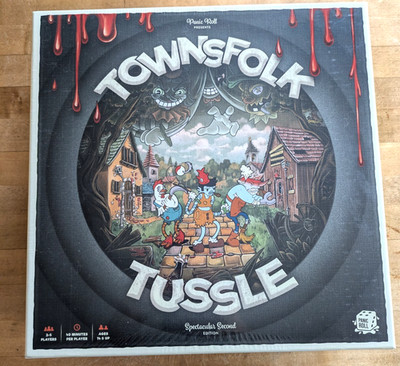 Panic Roll Board Game  Townsfolk Tussle (Kickstarter Spectacular 2nd  Box EX/NM