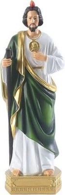 QIANLING Statue des Heiligen Jude, religiöse Kunstharz-Statue religiöse Skulptur