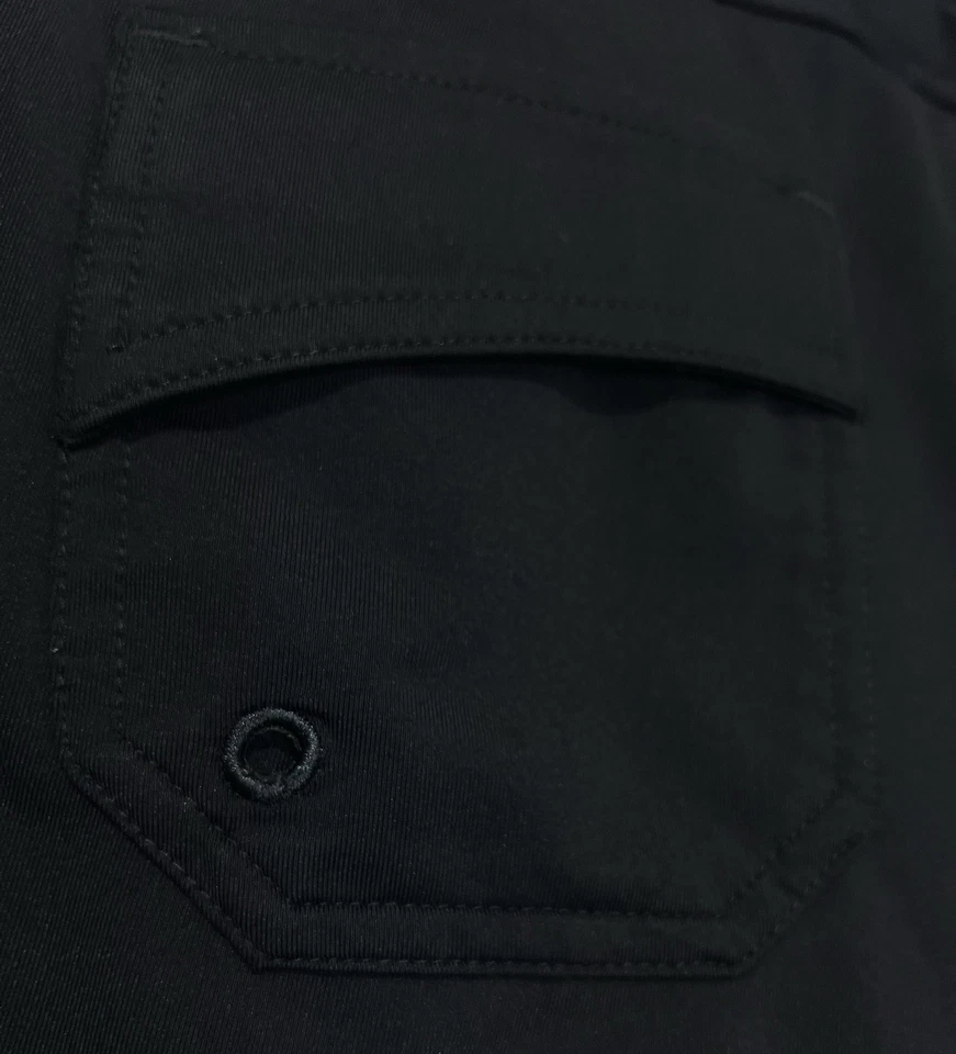 Athleta Womens Swim Shorts XS Black Pockets Side Slits Drawstring Elastic Waist - Image 3 of 4