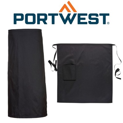 Portwest S794 Twill Fabric Half Waist Apron with Pocket Kitchen Chef Cooking