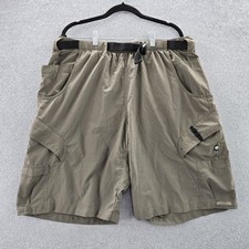Columbia Men Shorts L Brown Cargo Vertex Logo 11" Inseam Outdoor