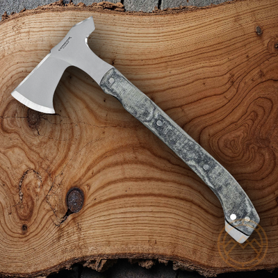 #ad Condor K Night Tomahawk Axe 5.75quot; 1075HC Steel Head Black Canvas Micarta Handle $165.73