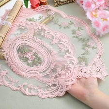 2 Pcs Retro Lace Placemats 12''x16'' Lace Doilies for Tables French Crochet Doil