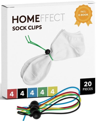 New: Sock Clips for Laundry - The Amazing Sock Clip for Washing Socks - Laund...