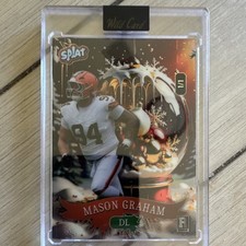 Wild Card Splat Mason Graham 1/1 Rookie Football Card Limited Edition 2025
