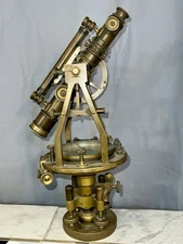 W. &L.E. Gurley Vintage or Antique Brass Surveyor's Transit 13661 No Box As Is