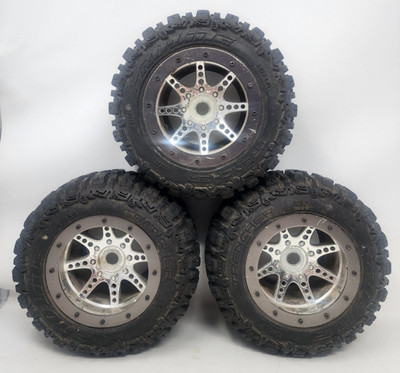 Proline Trencher #1160 Monster Truck Tires 1/8 Scale 17mm Hex Wheels Set of 3