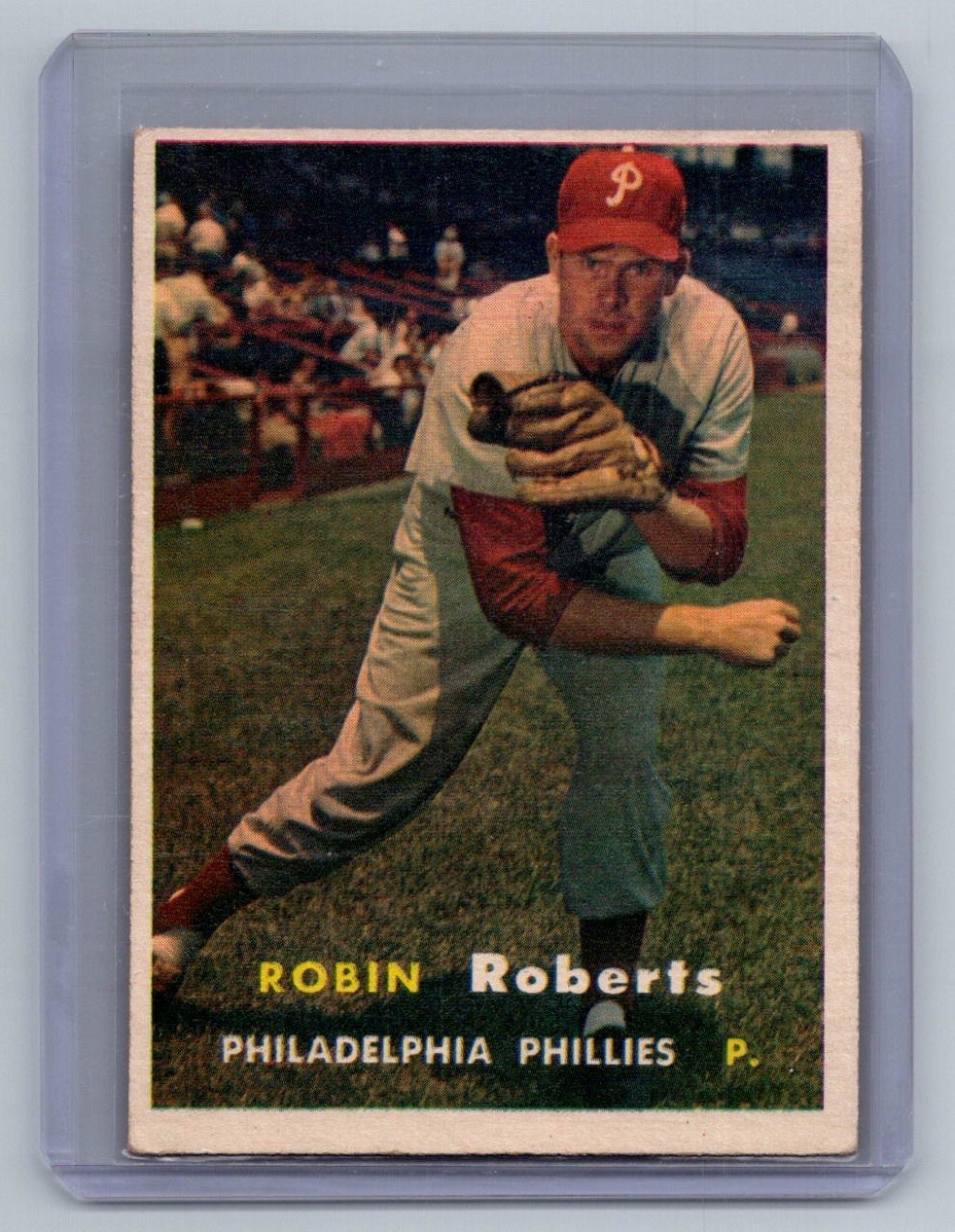 1957 Topps Robin Roberts #15 Philadelphia Phillies Good