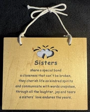 Carved Wooden Sisters Photo Book