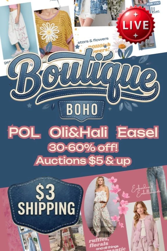 The BOUTIQUE Clearance!  30-60% Off POL Oli & Hali Easel All NEW
