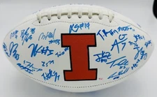 2025 SIGNED ILLINOIS ILLINI FOOTBALL LUKE ALTMYER HANK BEATTY GABE JACAS BAS J  