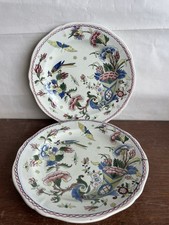 Deux Assiettes Gien Céramique Vintage 