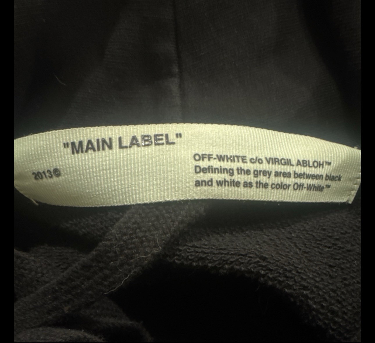 Off-White Full Zip Hoodie Multi Patch Black Cotto… - image 3