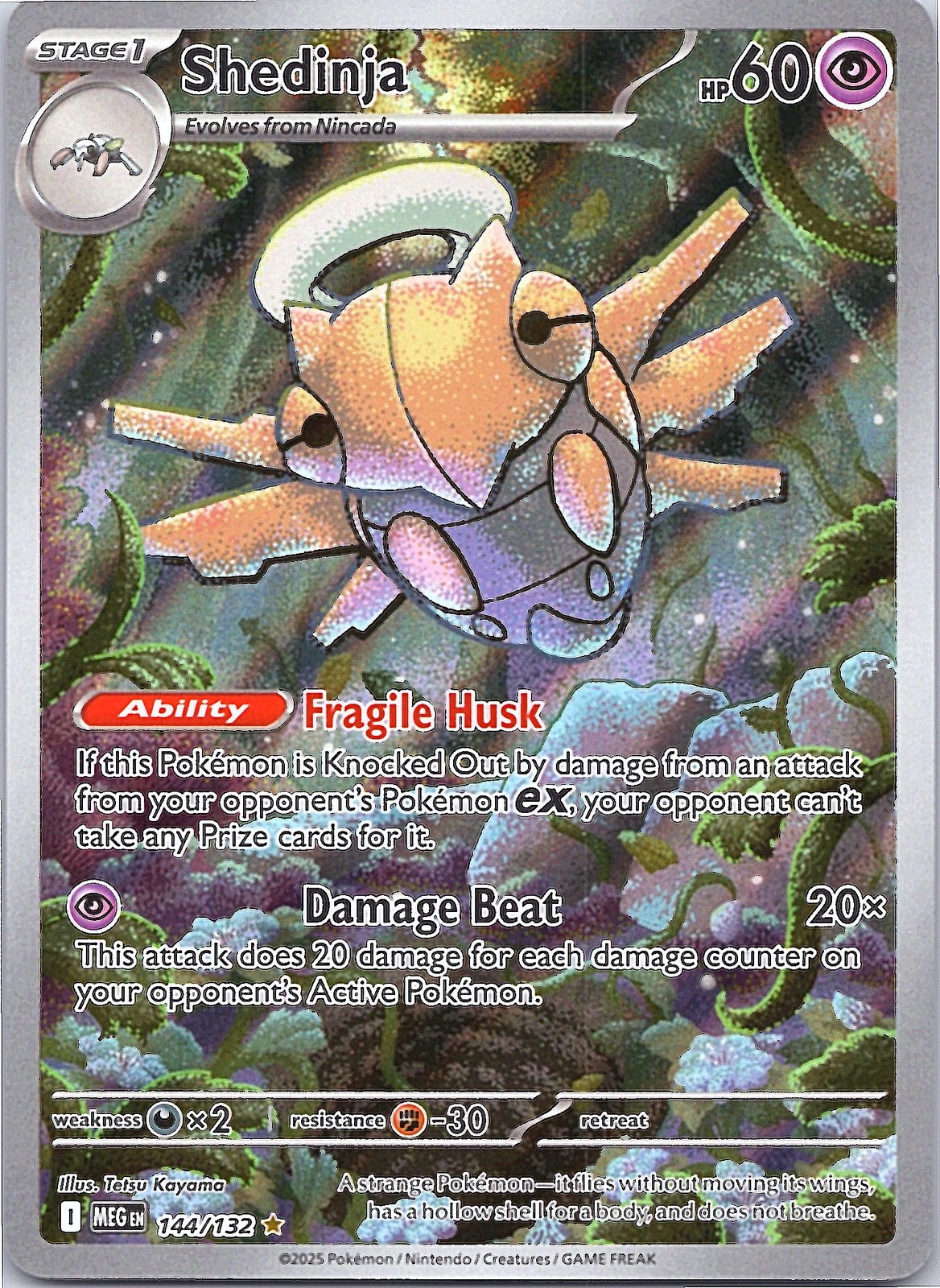 Shedinja Illustration Rare ME01: Mega Evolution 144/132 NM