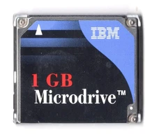 IBM 1GB Microdrive CF CF+ Compact Flash Type II DSCM-11000 Hard Drive