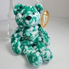 Salvino  s Bammers Joe Namath 12 New York Jets Green Tie-Dye Bear 8  9"