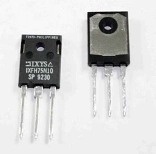 IXFH75N10 N-Channel Power E-MOSFET Vdss=100V, Idss=75A, Pmax= 300W, 